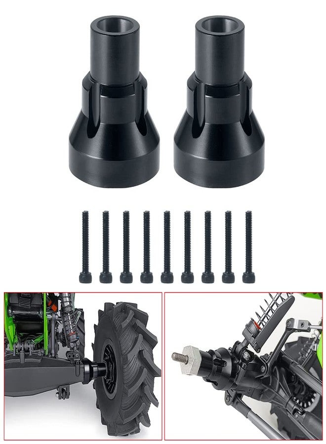 WEFEINO 2Pcs Aluminum Rear Axle Cup Holder Rear Axle Cover Fixed Mount for 1/8 LMT 4S King Sling RC Truck Buggy - Image 1
